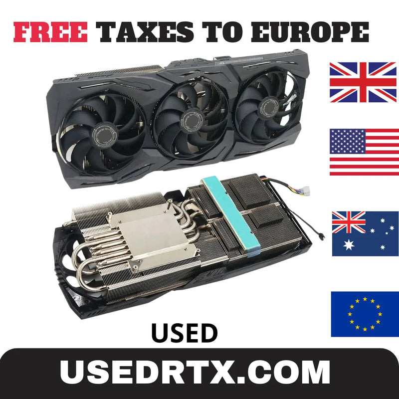 USED For ASUS ROG STRIX RTX 2080 Ti OC 11G Gaming with RGB Video Card Heatsink RTX2080Ti Replacement Graphics Card GPU Heatsink