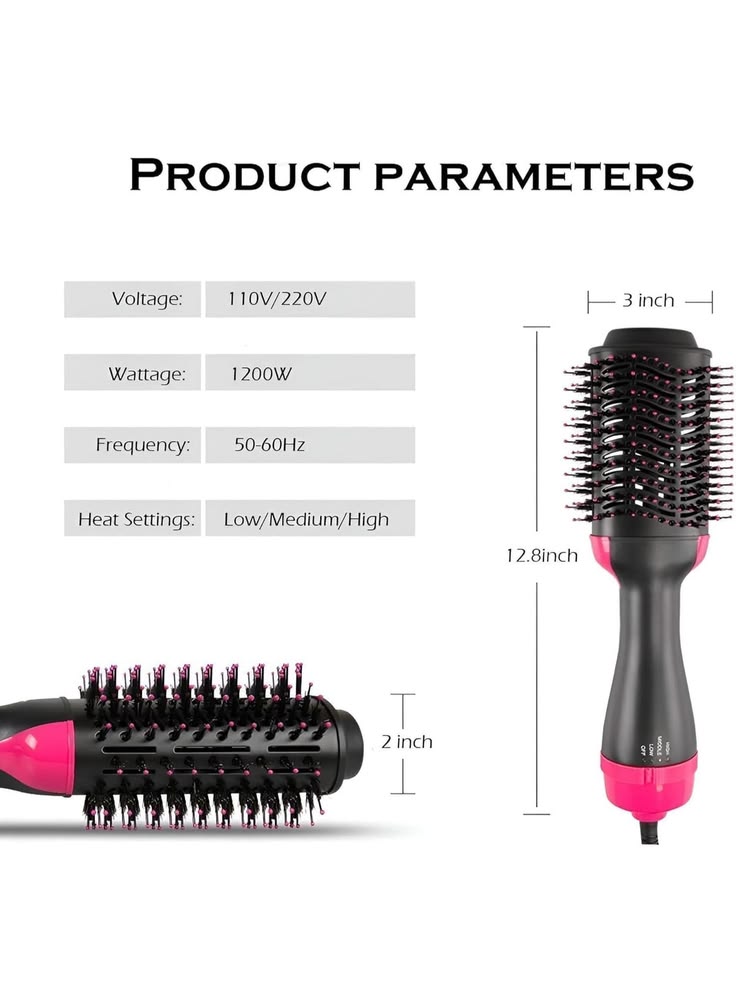 3-in-1 Hair Dryer Brush – Dry, Straighten & Blow Dry