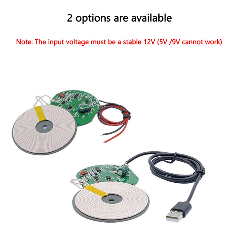 Fast Qi Wireless Charger Module Transmitter PCBA Circuit Board Coil For iPhone 11 Galaxy S20 S9 XIAOMI Mobile Phone DIY Charging