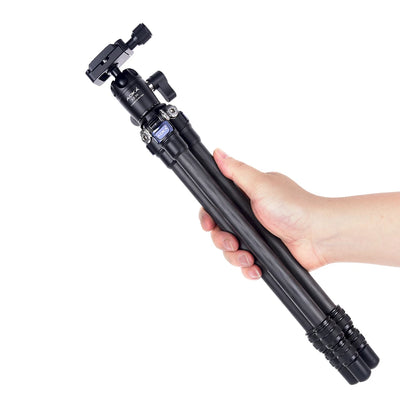 AOKA CMP163CL 578g Max Loading 2.5kgs Professional Fashional Outdoor Travel Lightweight  Mini Carbon Fiber Tripod for Camera