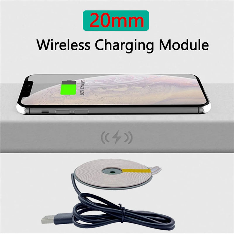 Fast Qi Wireless Charger Module Transmitter PCBA Circuit Board Coil For iPhone 11 Galaxy S20 S9 XIAOMI Mobile Phone DIY Charging