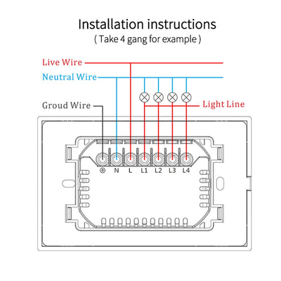 Zemismart Tuya WiFi 1 2 3 Gangs Wall Light Switch With Neutral Smart Life App Remote Control US Interruptor Alexa Google Home