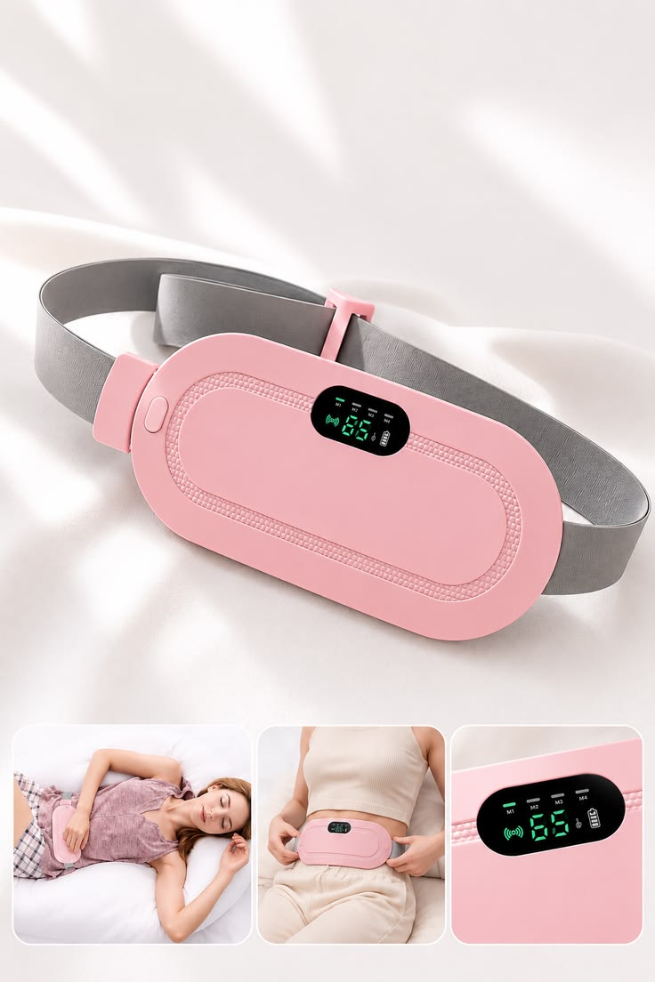 Portable Heating & Massage Belt for Menstrual Cramp Relief