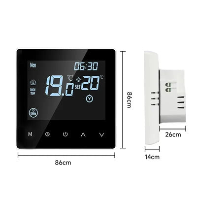 Tuya WIFI Thermostat Electric Floor Heating Control Temperature Remote Controller Smart Life App Google Home Alexa Voice