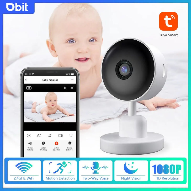 DBIT Baby Monitor 3MP Tuya Smart Wifi Video Surveillance Cameras Newborn Baby Security Protection Two Way Audio Night Vision