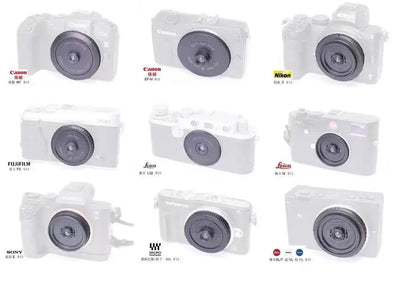 EF-M RF LM L39 M4/3 FX E-mount pan-focus lens 30mm/f10 free focus lens playful street old film point-and-shoot mirrorless camera