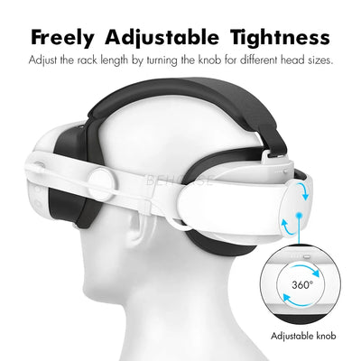 New Adjustable Comfortable Head Strap for Meta Quest 3 Comfort Battery 6000mAh USB-C Port Charging Headset VR Accessories