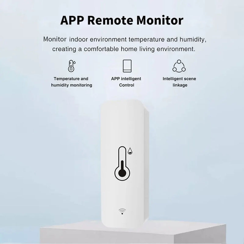 Tuya WiFi Temperature Humidity Sensor SmartLife Remote Monitor For Smart Home Workwith Alexa Google Assistant