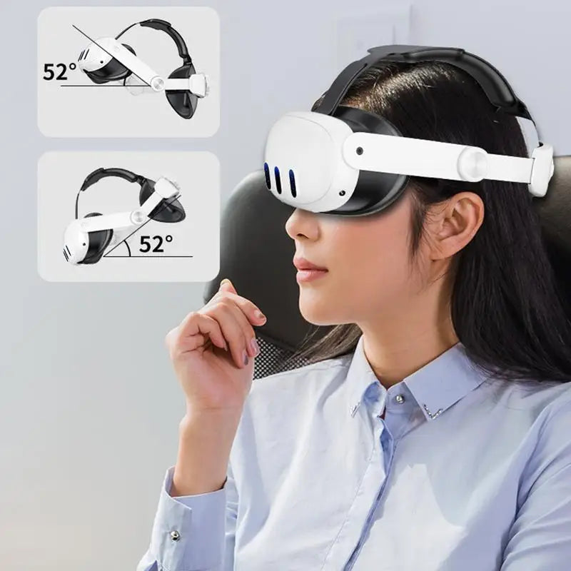 Meeta Qust 3 Head-mounted Strap Virtual Head Strap Adjustable With Anti-Slip Knob Elite Strap Replacement For Enhanced Comfort