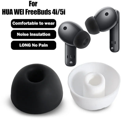 1/3Pairs Silicone Earplugs Earbuds for Huawei Freebuds 4i/5i Headphone Sound Insulation Replace Ear Pads Cover In-Ear Eartips