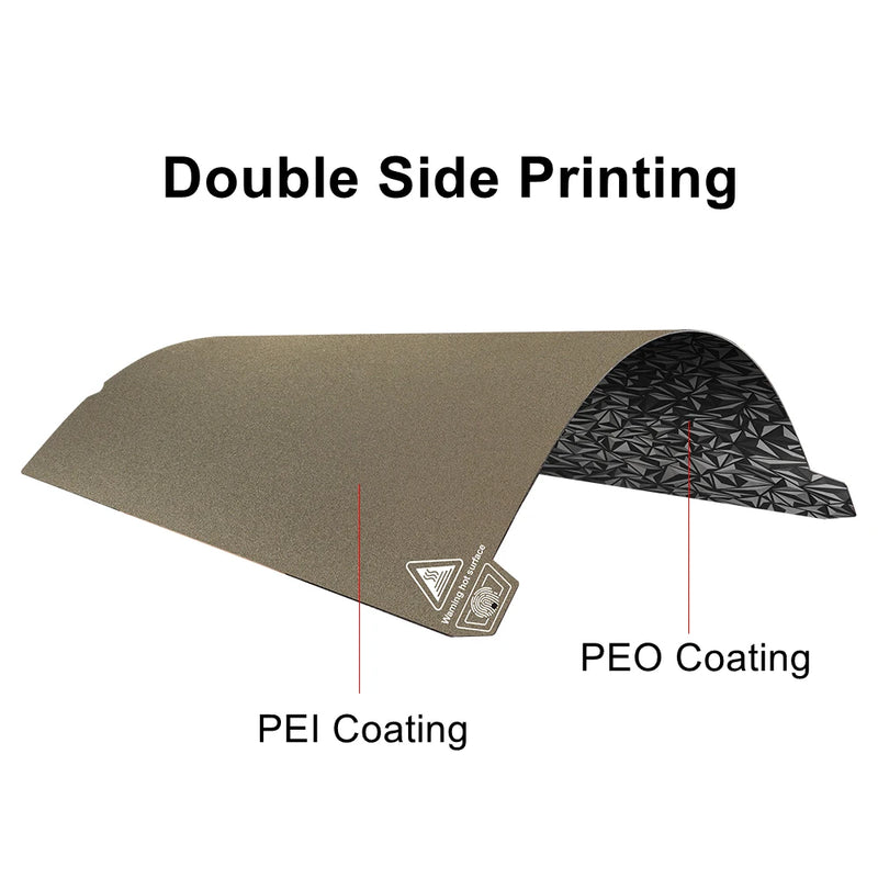 For Creality K1 Upgrade Heated Bed PEO/PET/PEI Sheet 235x235mm Double 3D Printing Diamond Plate For Ender 3 S1/S1 Pro/K1 Parts