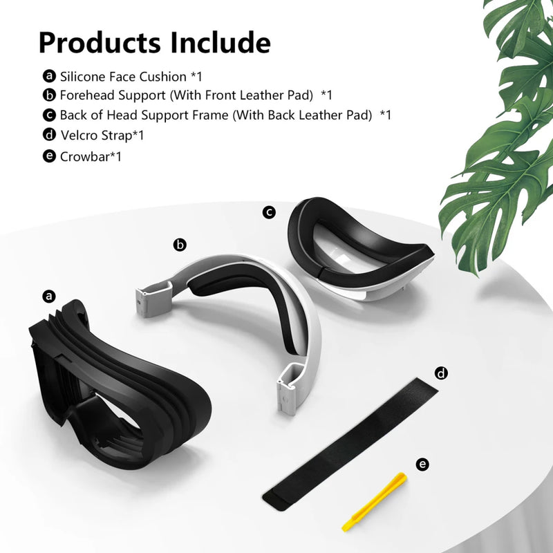 For PICO 4 Headrest Cushion Forehead Support Retractable Visor Game VR Glasses 3-in-1 Head Strap for PICO4 Pro