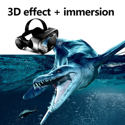 Virtual Reality 3D VR Glasses Headset Smart Helmet for Smartphones Mobile Phone Lenses with Headphone Controller Viar Binoculars