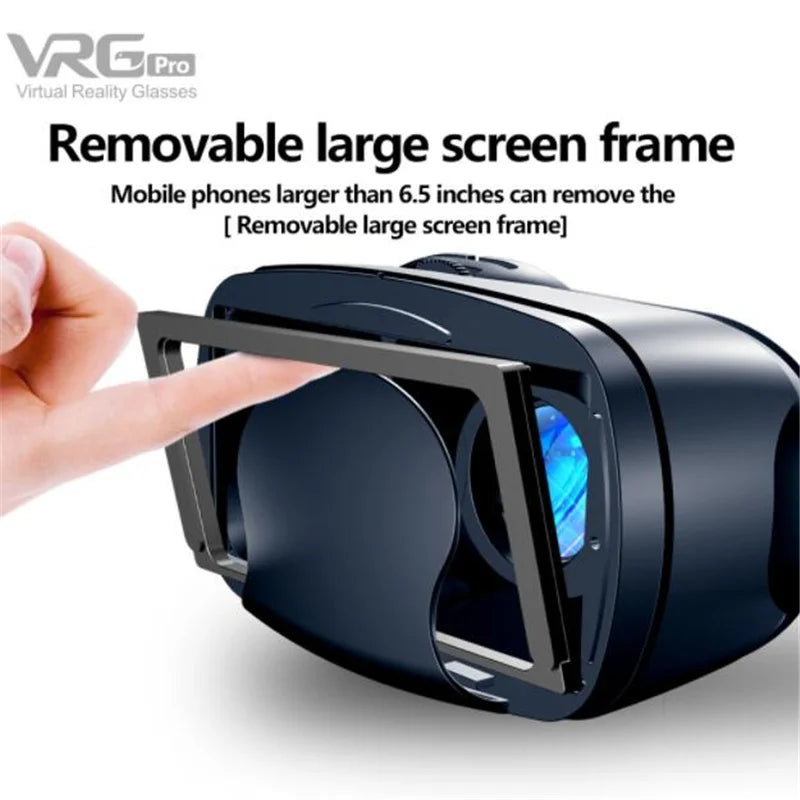 Virtual Reality VR Glasses IMAX HD Huge Screen 3D Glasses Google Cardboard Box VR Helmet for 5-7" Phone,Support Game Joystick