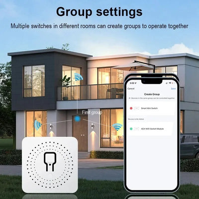 16A Wifi Smart Switch Smart Home Light Switches Module 2 Way Control Work with Tuya Smart Life Alexa Google Home Switch