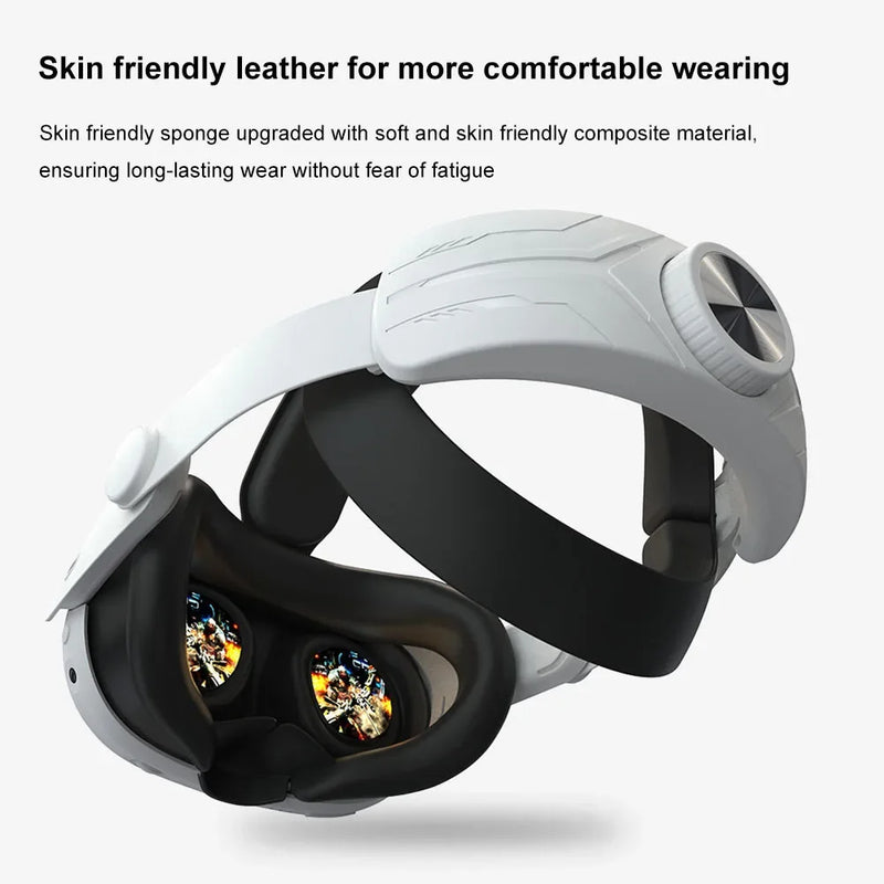 Adjustable VR Head Strap for Meta Quest 3 Headset Comfortable VR Head Band Lightweight Ergonomic for Meta Quest 3 VR Accessories