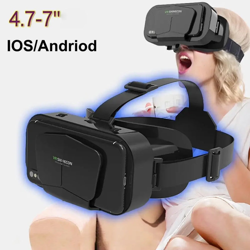 3D Virtual Reality Game Helmet G10 IMAX VR Headset 360 Degree Panoramic 3D Virtual Reality Helmet for 4.7-7.0 inches Smartphone