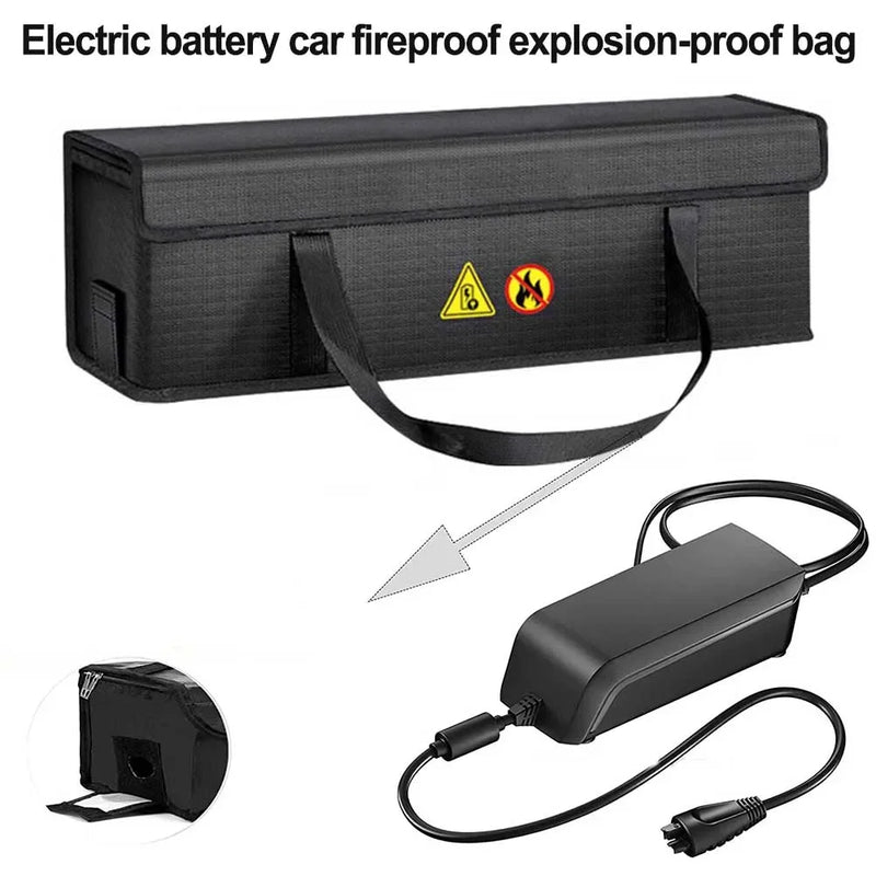 Battery Storage Bag For Electric Bicycle Portable Explosion Proof Lipo Bag E-bike Fire Resistant Battery Charging Protection Bag