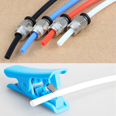 3DSWAY 3D Printer Parts 1M 2M PTFE Tube Teflonto Pipe Bowden Extruder 1.75mm ID2mm OD4mm with Cutter Filament Tube for Ender3