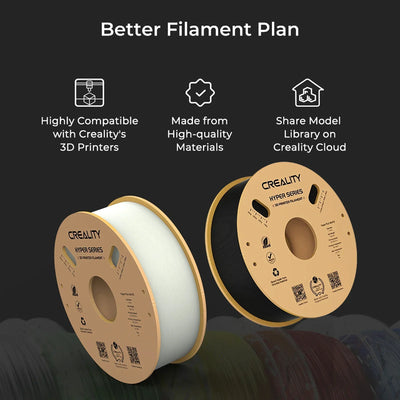 Creality Hyper PLA  Filament 1.75mm High Fluidity High Speed 3D Printing Material Stable Extrusion Spool Dimensional 1KG