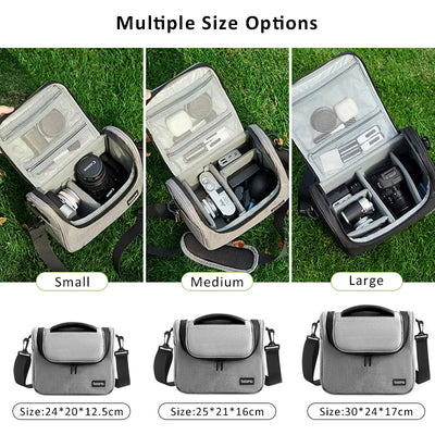 Digital SLR Camera Bags Lens Photography Bag Waterproof Shoulder Storage Bag for Canon Nikon Sony Micro Single Camera Sleeve