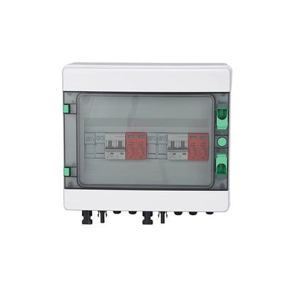 Photovoltaic DC Combiner Box 2 IN 2 OUT DC500V Fire and Lightning Protection IP65 Solar Energy Complete System Distribution Box