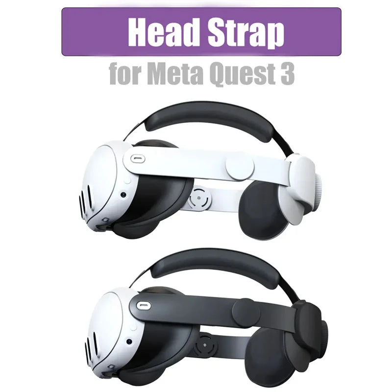 Replaceable Head Strap for Meta Quest 3 VR Headset Improve Comfort Adjustable Head Strap for Meta Oculus Quest 3 Accessories