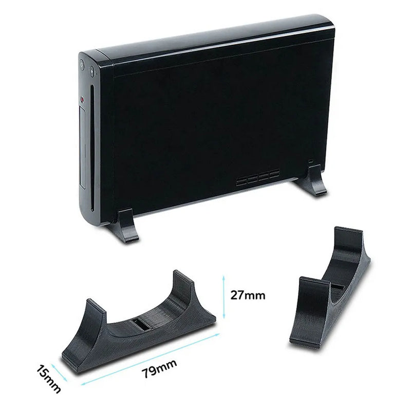 10Sets 3D Printed Horizontal Stand Cooling Bracket For  Wii U Console Holder Stand game  Accessories