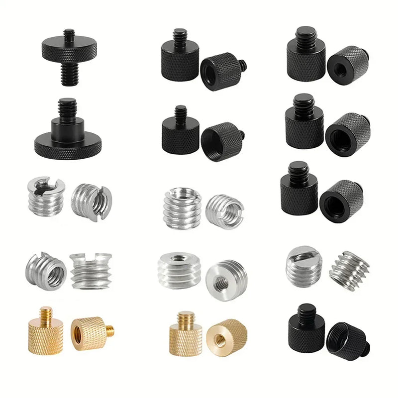 1/4 3/8 To 5/8 Male Female Thread Screw Mount Adapter Tripod Plate Screw Mount For Camera Flash Tripod       Light Stand