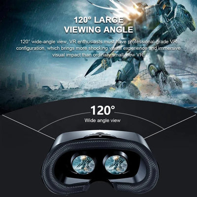 VRG Pro VR Glasses Virtual Reality Headset Devices Viar 3D Helmet Goggles Lenses Smart For Smartphone Cell Phone With Controller