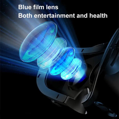 VRG 3D VR Glasses Virtual Reality Full Screen Visual Wide-Angle VR Glasses For 5 To 7 inch Smartphone Devices