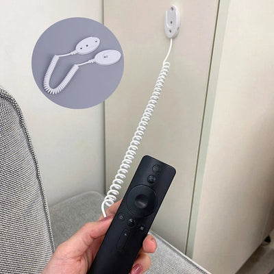 1 Pcs Mobile Phone Retractable Cable With Adhesive Hook Remote Remote Remote Control -lost Rope Tether for Mobile Remote