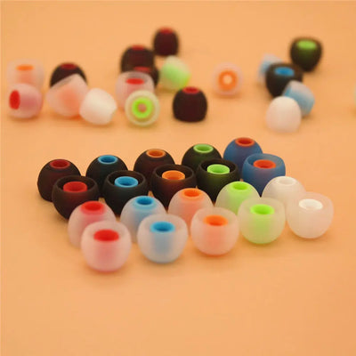 12Pcs Universal 3.8mm In-ear Earbuds Tips Replacement Earphones Silicone Ear Pads Shockproof Eartips Headset S/M/L