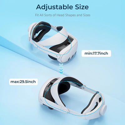 Head Strap for Meta Quest 3 VR Headset Adjustable Elite Strap Replacement for Meta Quest 3 Accessories