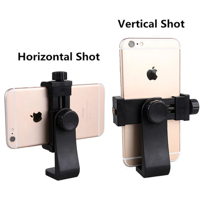 Camera Hot Shoe Phone Holder Monitor Flexible Tripod Adapter W Cold Shoe Mount for iPhone Samsung Canon Nikon Sony DSLR Camera