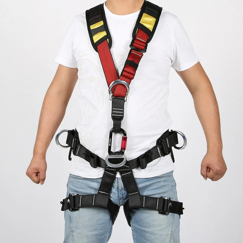 Climbing Harness Only Shoulder Strap Harness Waist Hip Protection Safety Climbing Harness for Fire Rescuing Climbing