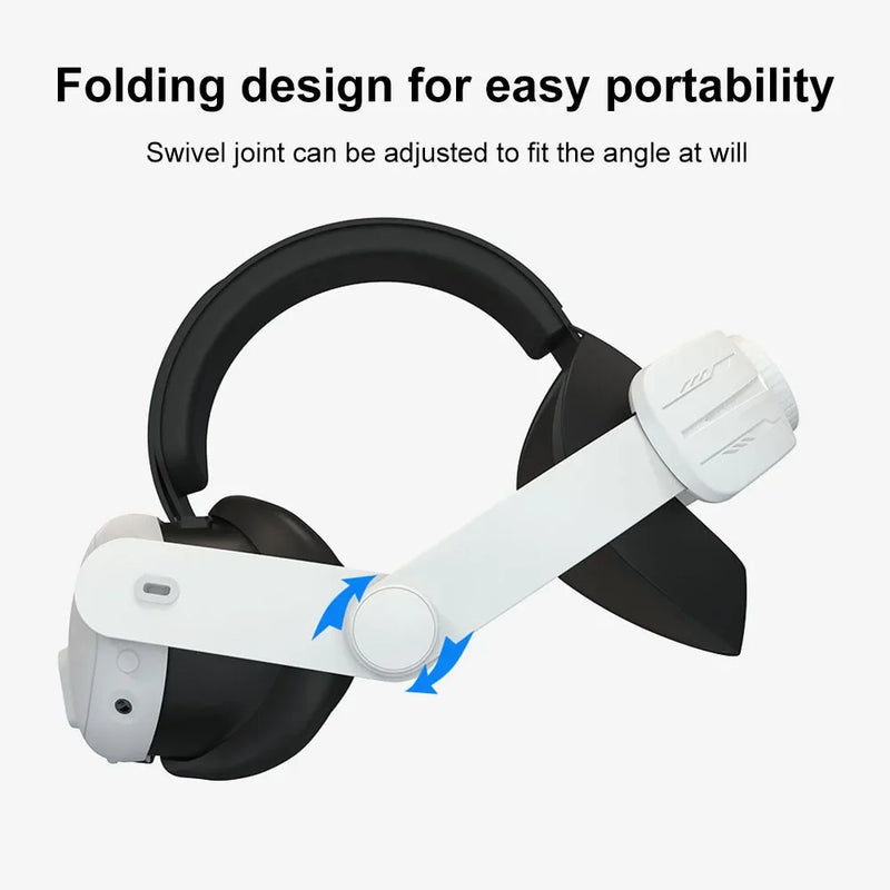 Adjustable VR Head Strap for Meta Quest 3 Headset Comfortable VR Head Band Lightweight Ergonomic for Meta Quest 3 VR Accessories