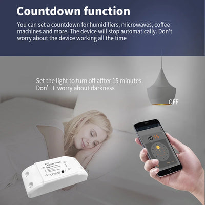 Smart Home House Wifi Wireless Remote Switch Breaker Domotic LED Light Controller Module Alexa Google Home Smartlife Tuya APP