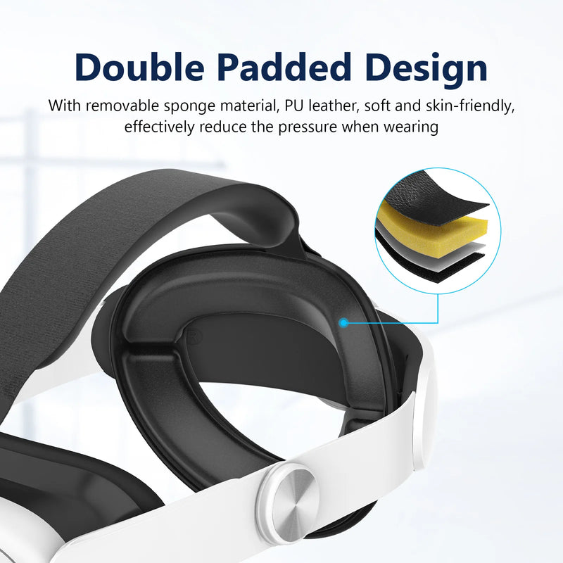 Adjustable Head Strap For Meta Quest 3 Upgrades Elite Headband Alternative Head Strap For Oculus Quest 3 VR Accessories