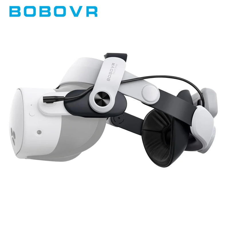 BOBOVR M3 PRO Comfort Battery Head Strap Compatible with Meta Quest 3/Quest 3s Replacement of Elite Strap Enhanced Playtime and Support