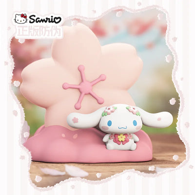 Cinnamoroll Kuromi Sanrio Sakura Series Night Light Decor Kawaii Night Light Night Lamp Bedroom Atmosphere Light Girls Toy Gifts