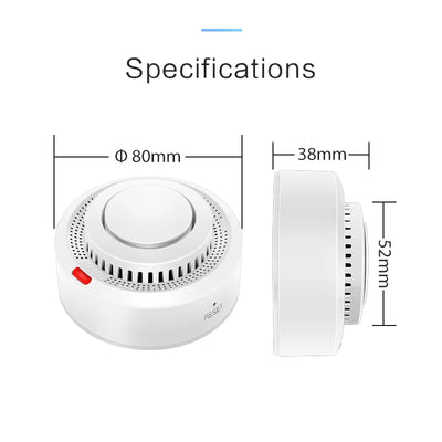 Tuya WiFi Smoke Alarm Fire Protection Smoke Detector Smoke House Combination Fire Alarm Home Security System Firefighters