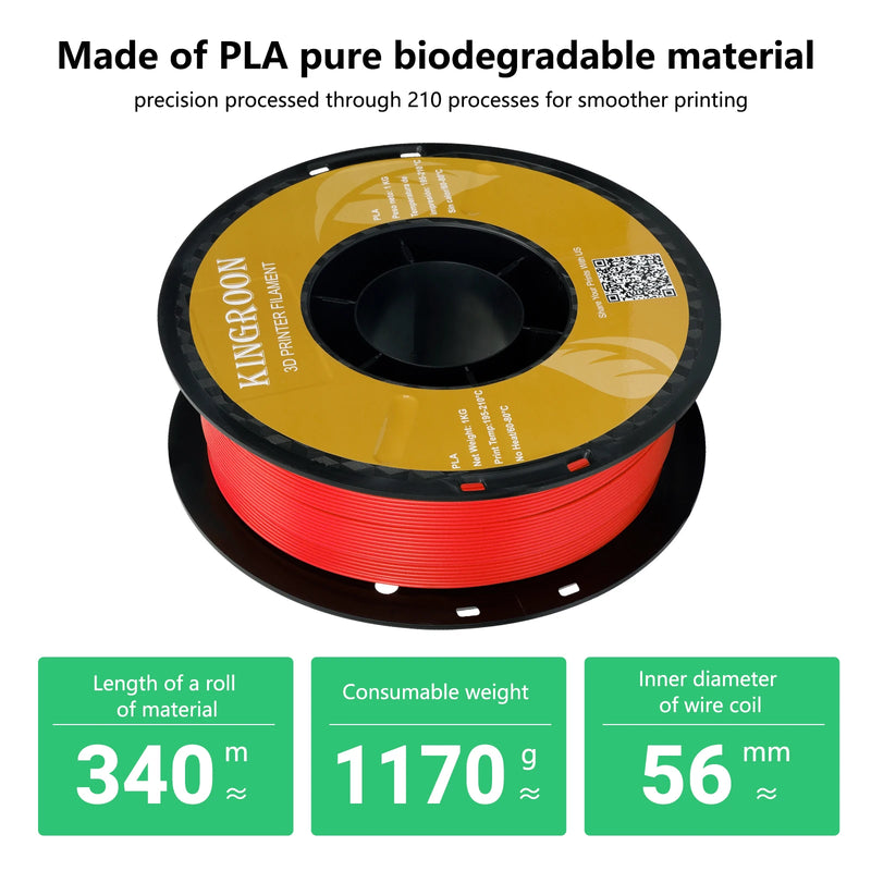 22LBS PETG PLA filament 3D Printer Filament 10 Rolls 1KG 1.75MM Odorless Eco-Friendly Good Tougness Mix Color Free Shipping