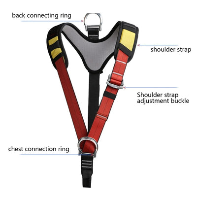 Climbing Harness Only Shoulder Strap Harness Waist Hip Protection Safety Climbing Harness for Fire Rescuing Climbing