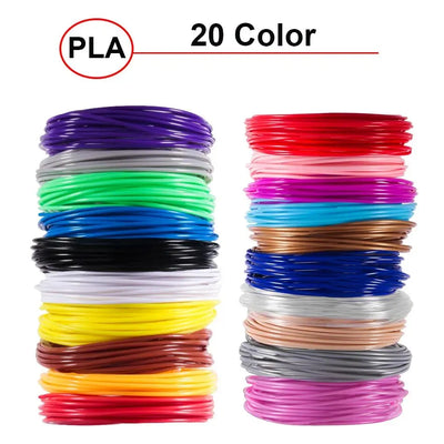 5M 5/10/20 Colors 3D Pen Refills Pla 3D Pen Printing Cables Filament Printing Materials High Precision Printer Cable Mate