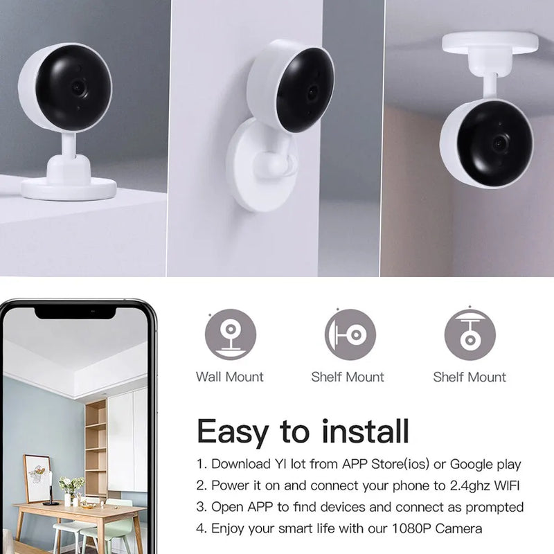 DBIT Baby Monitor 3MP Tuya Smart Wifi Video Surveillance Cameras Newborn Baby Security Protection Two Way Audio Night Vision