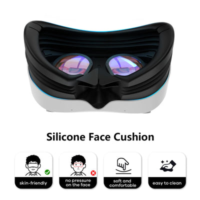 For PICO 4 Headrest Cushion Forehead Support Retractable Visor Game VR Glasses 3-in-1 Head Strap for PICO4 Pro