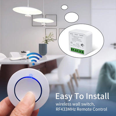 Tuya Smart Wifi Switch RF 433MHz Alexa Google Assistant Alice 16/20A Voice Remote Control Universal Mini Module for Led Lighting