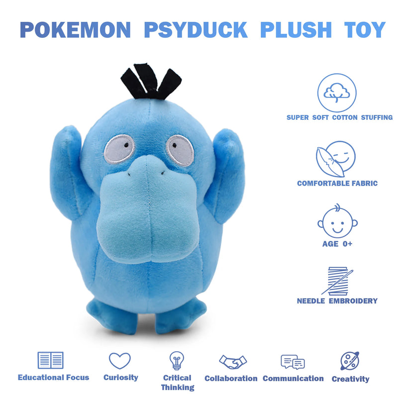 NEW Shiny Psyduck Anime Pokemon Plush Toys Blue Peluches Soft Stuffed Cartoon Doll Decoration Kids Gifts pokemon plush