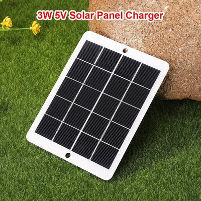 3W 5V Portable Solar Panel USB Mobile Phone Charging Panel Battery Charger For Power Bank Phone Outdoor Camping